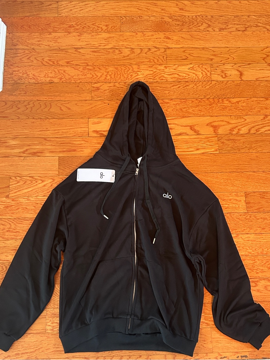 Alo Yoga Black Full Zip Hoodie Size M